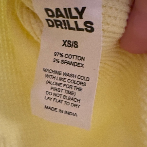 Daily Drills Yellow Lemonade Thermals Set xs/s - Picture 6 of 7